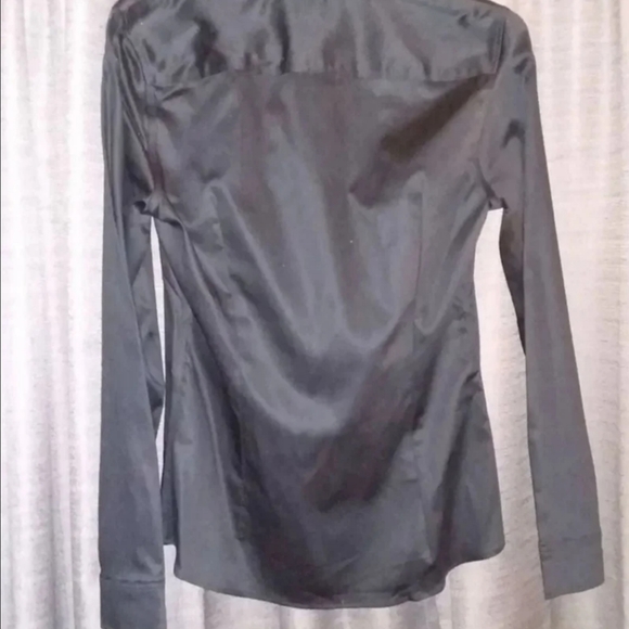 BANANA REPUBLIC Non-Iron Fitted Dress Shirt Long-Sleeved Button Size 10 - Picture 8 of 12